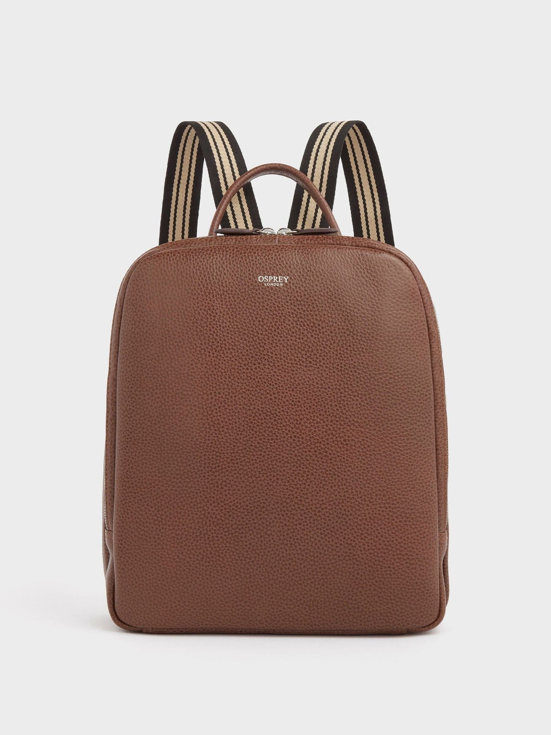 Osprey London Tan Brown leather backpack 65cm - British product