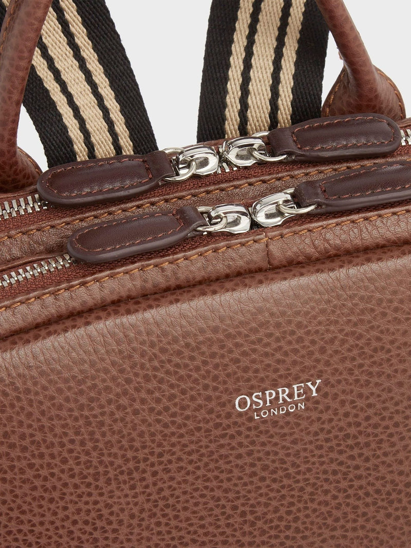 Osprey London Tan Brown leather backpack 65cm - British product