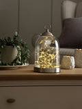Cloche light brushed chrome 25cm height - British product