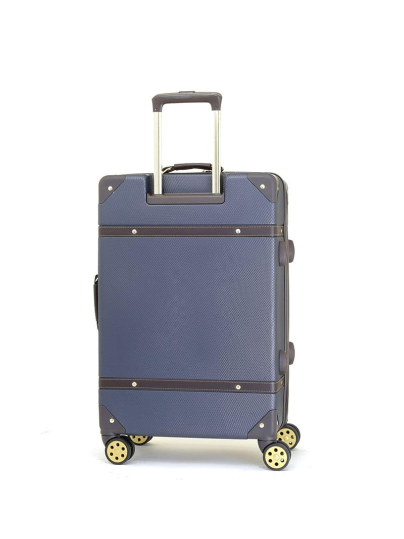 Rock Luggage Navy Vintage Medium Suitcase