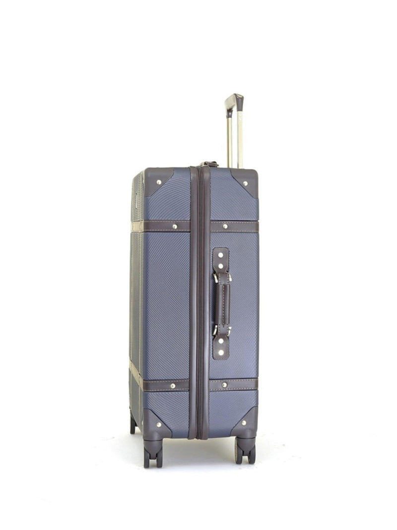 Rock Luggage Navy Vintage Medium Suitcase