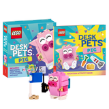 LEGO Desk Pets Pig building craft kit activity book, UK version