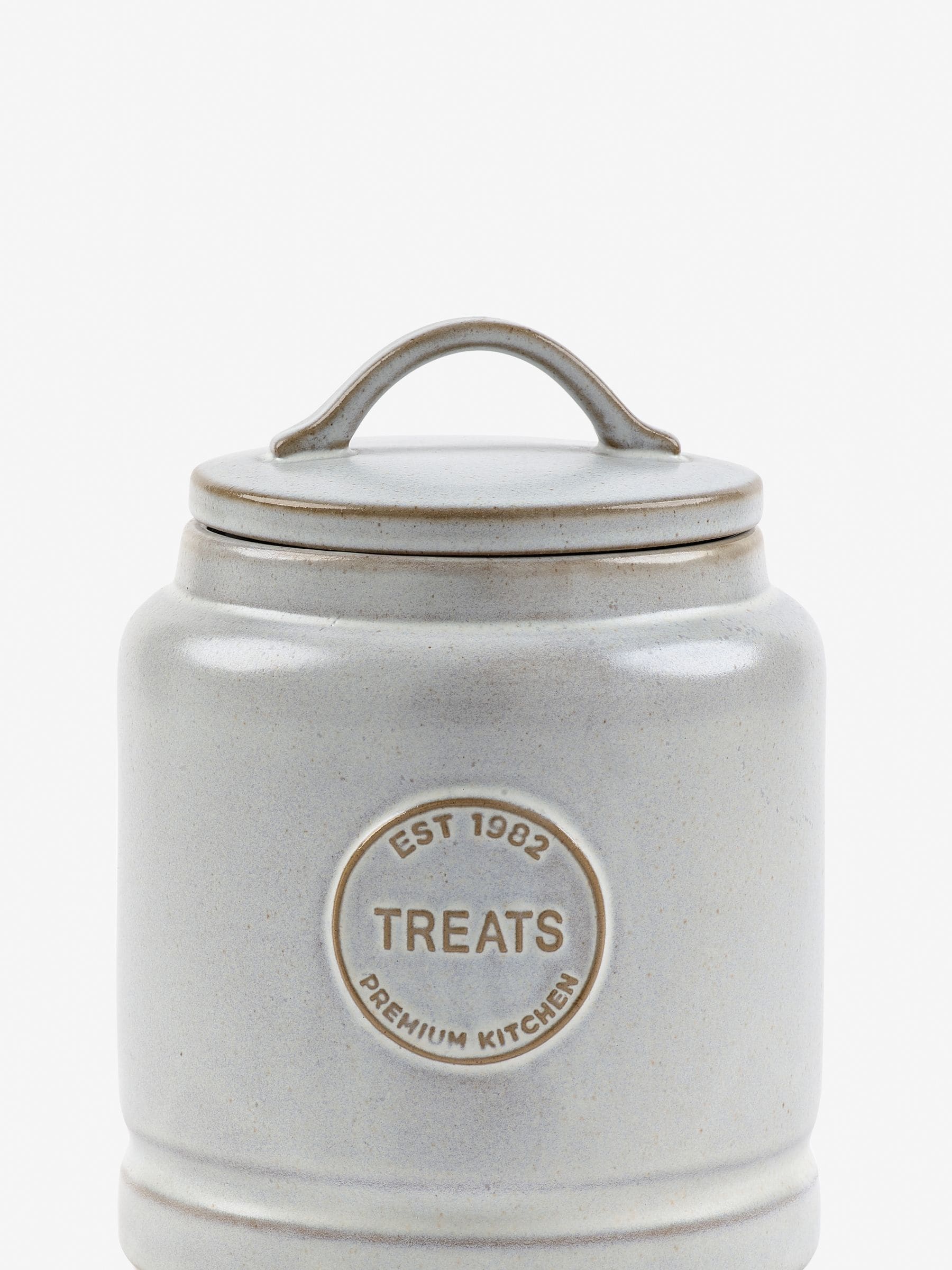 Ceramic treat storage jar Natural Country Badge 20cm, imported from the UK
