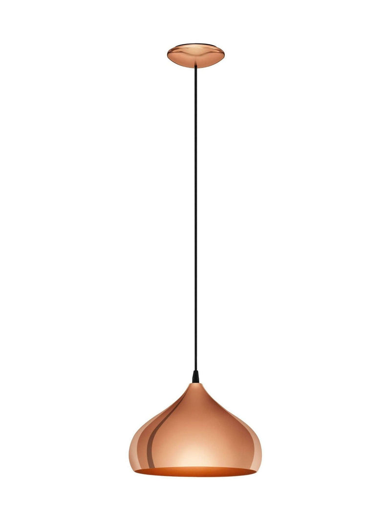 Eglo copper Hapton pendant light - British product