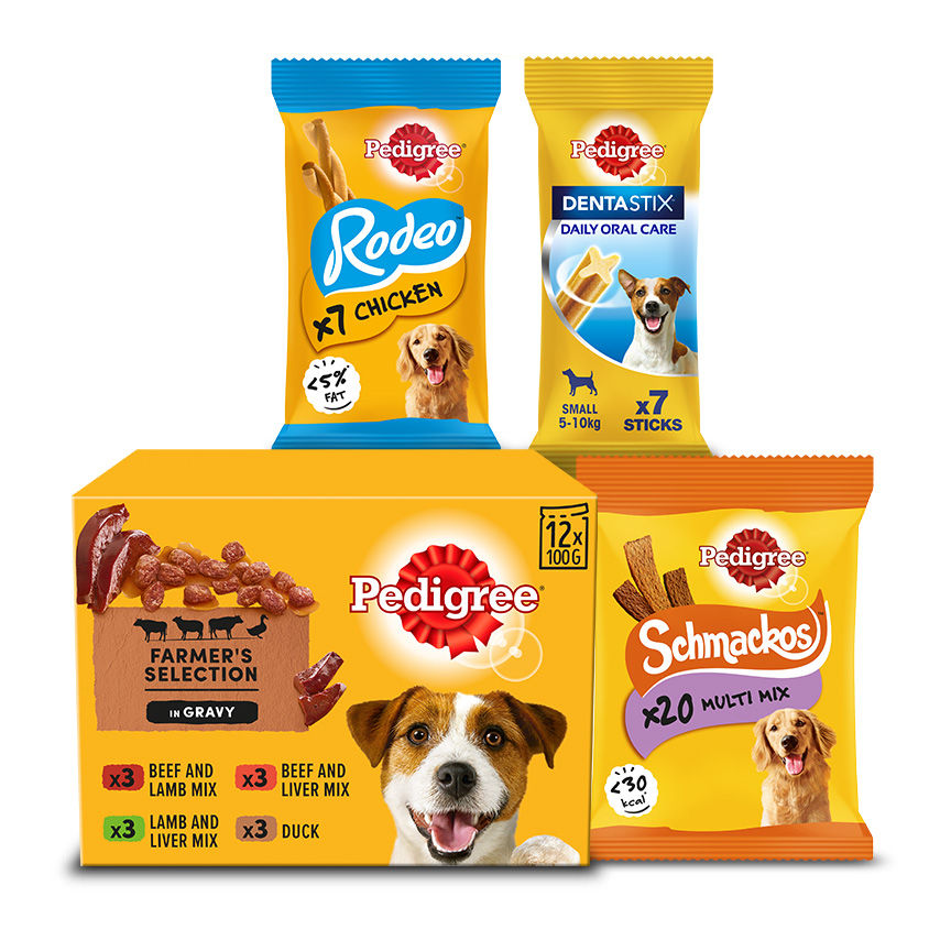 Pedigree Dog Food Pouches & Treats Bundle GOODS ASDA   