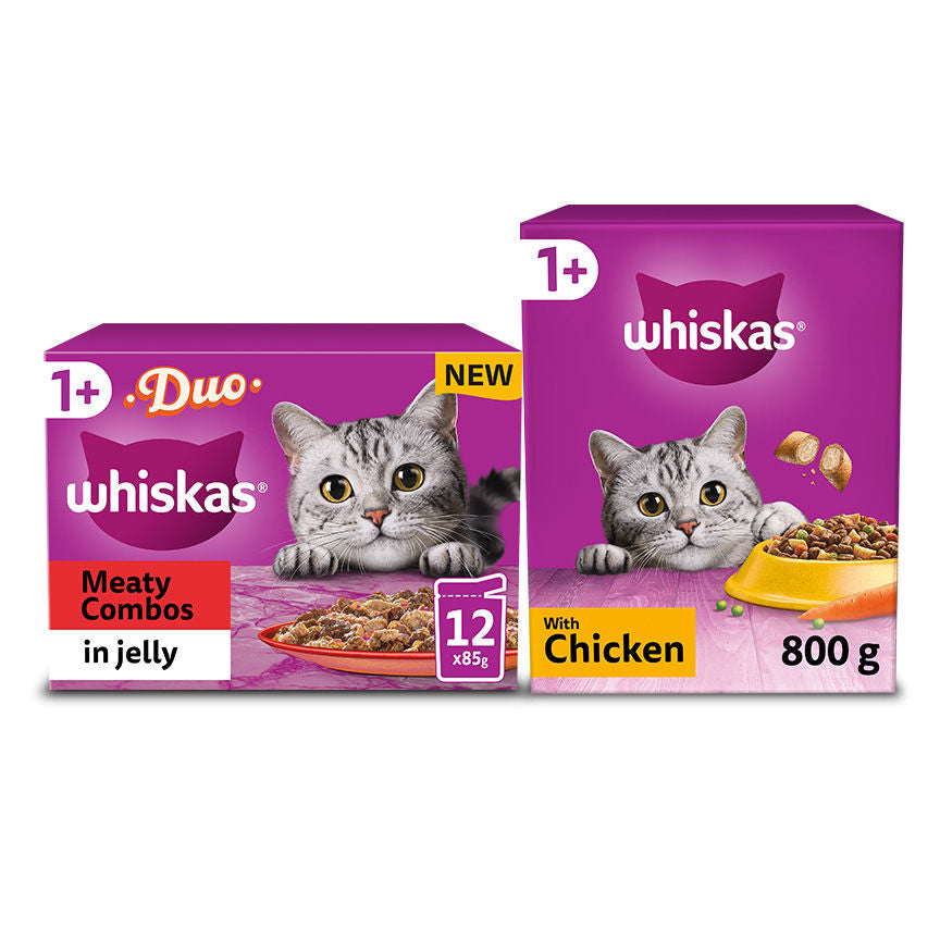 Whiskas Wet & Dry Cat Food Bundle GOODS ASDA   