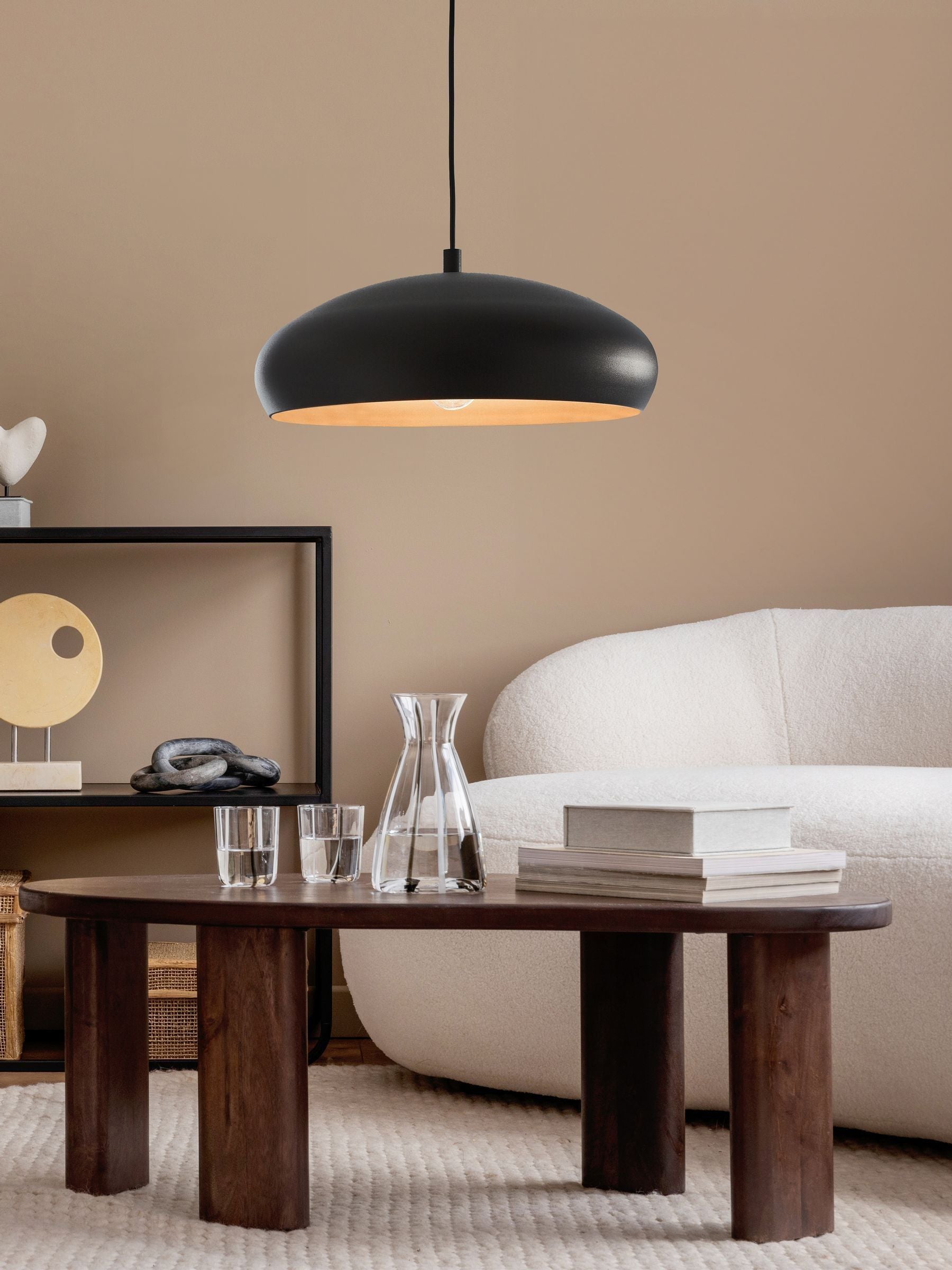 Eglo Mogano black copper ceiling light pendant, imported from the UK
