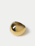 Autograph dome ring gold plated (British brand)