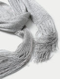 M&S metallic tassel scarf woven polyester - British product
