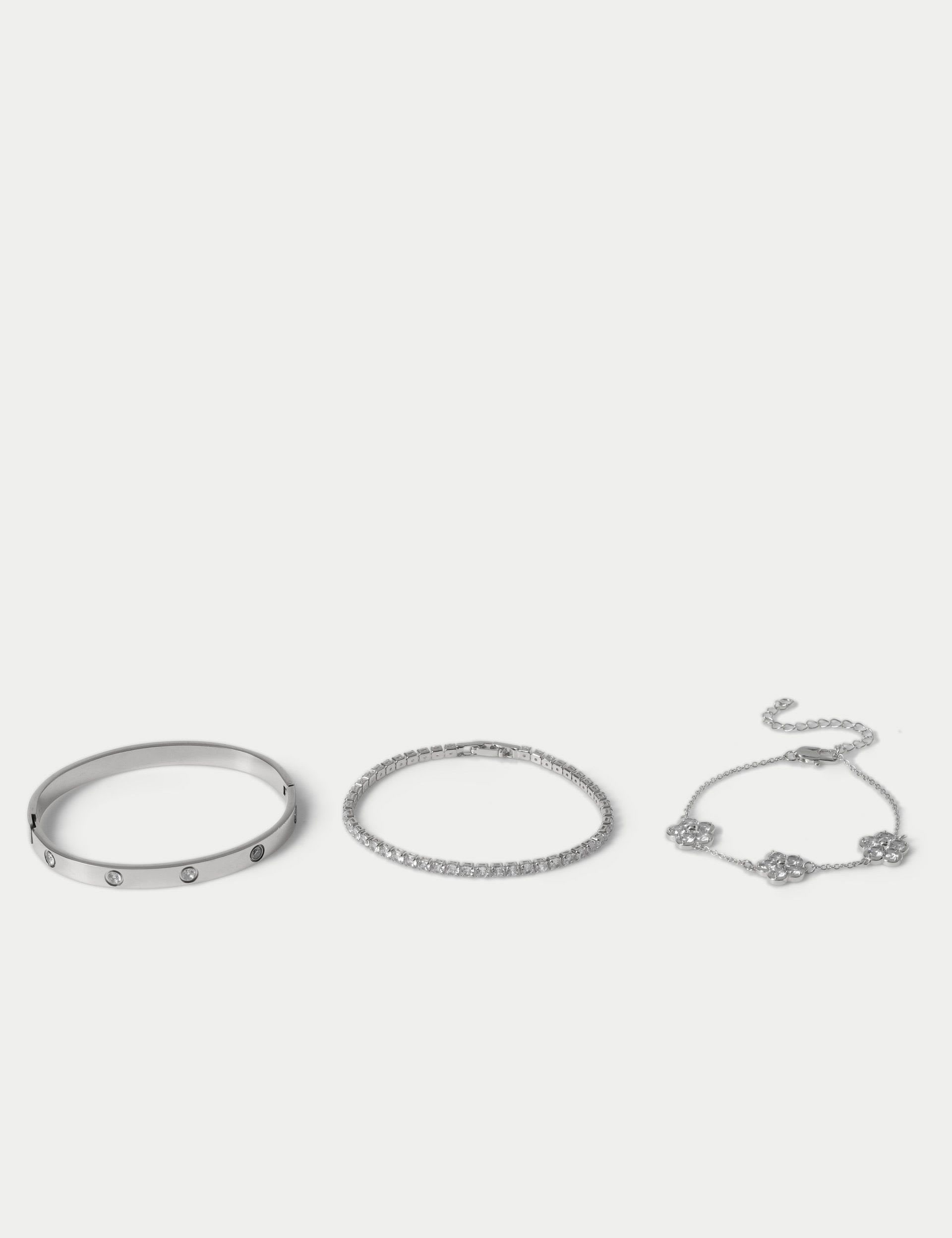 Ensemble de bracelets en zircone cubique multicolores, version UK