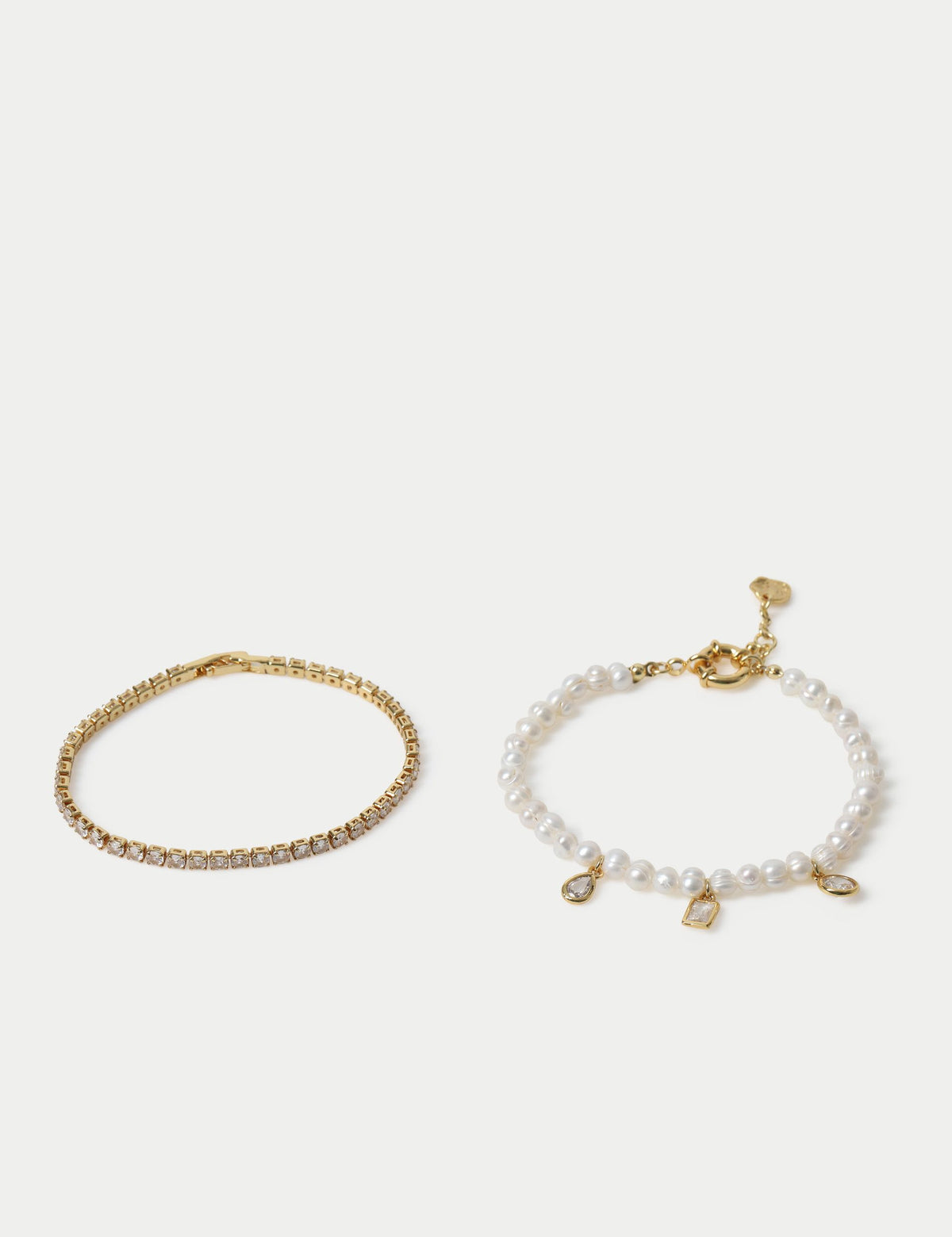 18k gold plated pearl bracelet, UK version