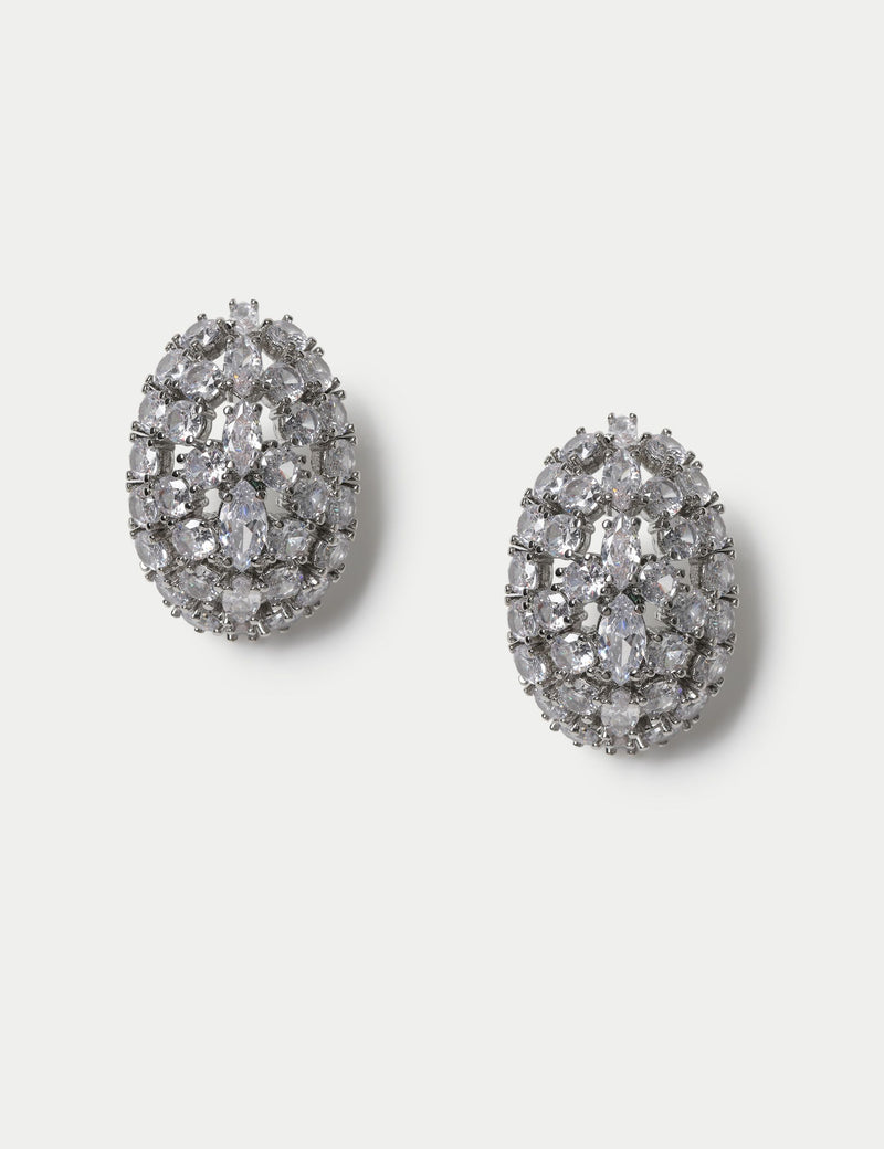 Autograph cubic zirconia stud earrings, UK version