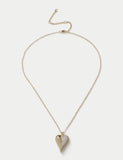 14ct gold plated heart necklace 420mm length (British brand)
