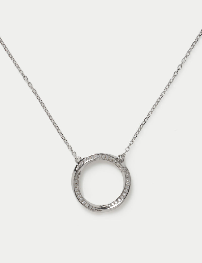 Sterling silver earring necklace set - British product