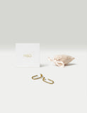 Gold plated sterling silver earrings, imported from the UK