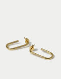 Gold plated sterling silver earrings, imported from the UK