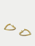 Gold plated hoop earrings sterling silver clasp fastening, imported from the UK