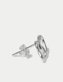Sterling silver heart stud earrings available, UK version