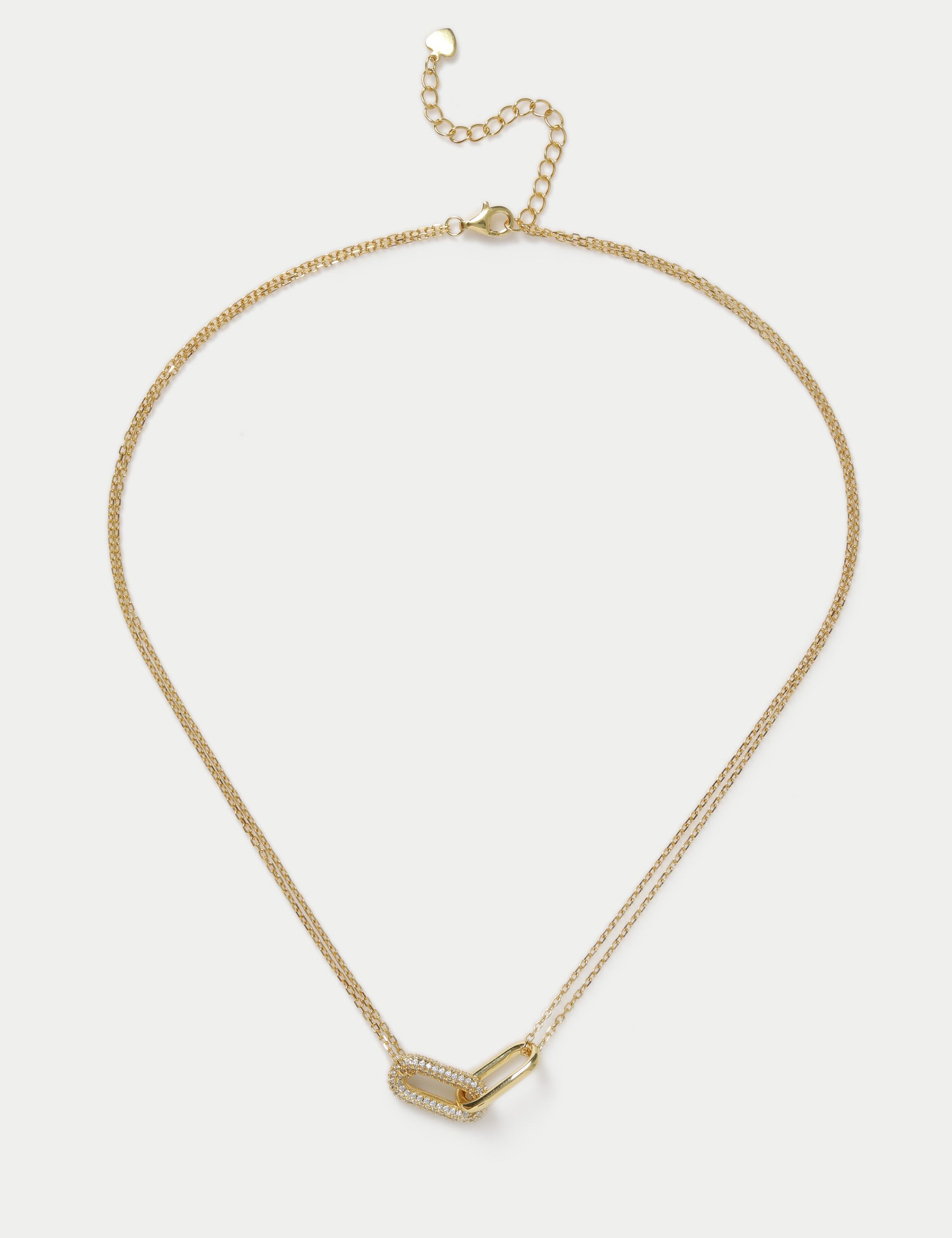 Collier plaqué or argent sterling 457mm - Produit britannique