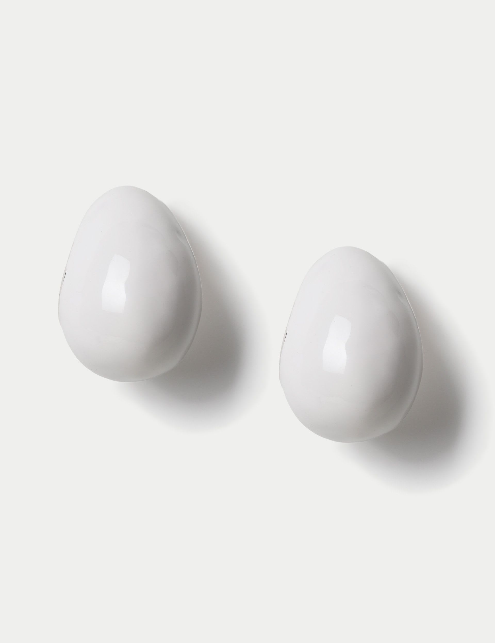 Enamel teardrop stud earrings with titanium posts, UK version