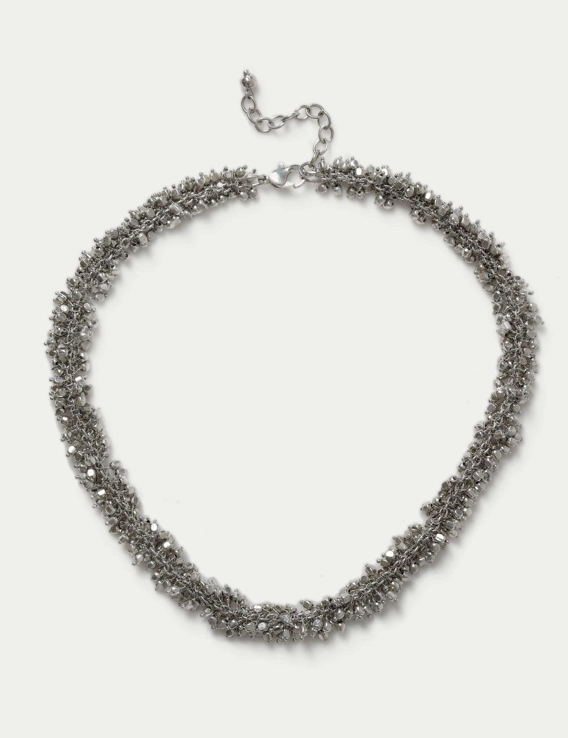 Beaded cluster necklace 410mm iron copper, imported from the UK