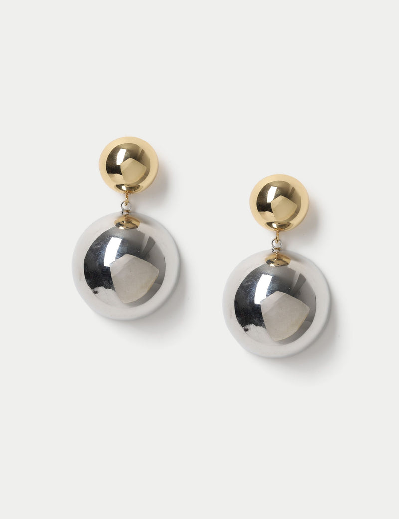 Autograph mixed metal sphere drop earrings - British product