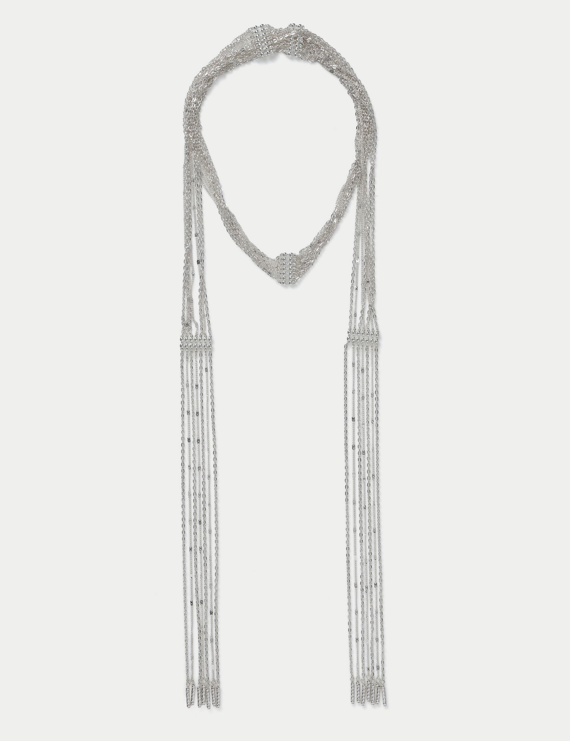 Multi Row Chain Scarf necklace, imported from the UK