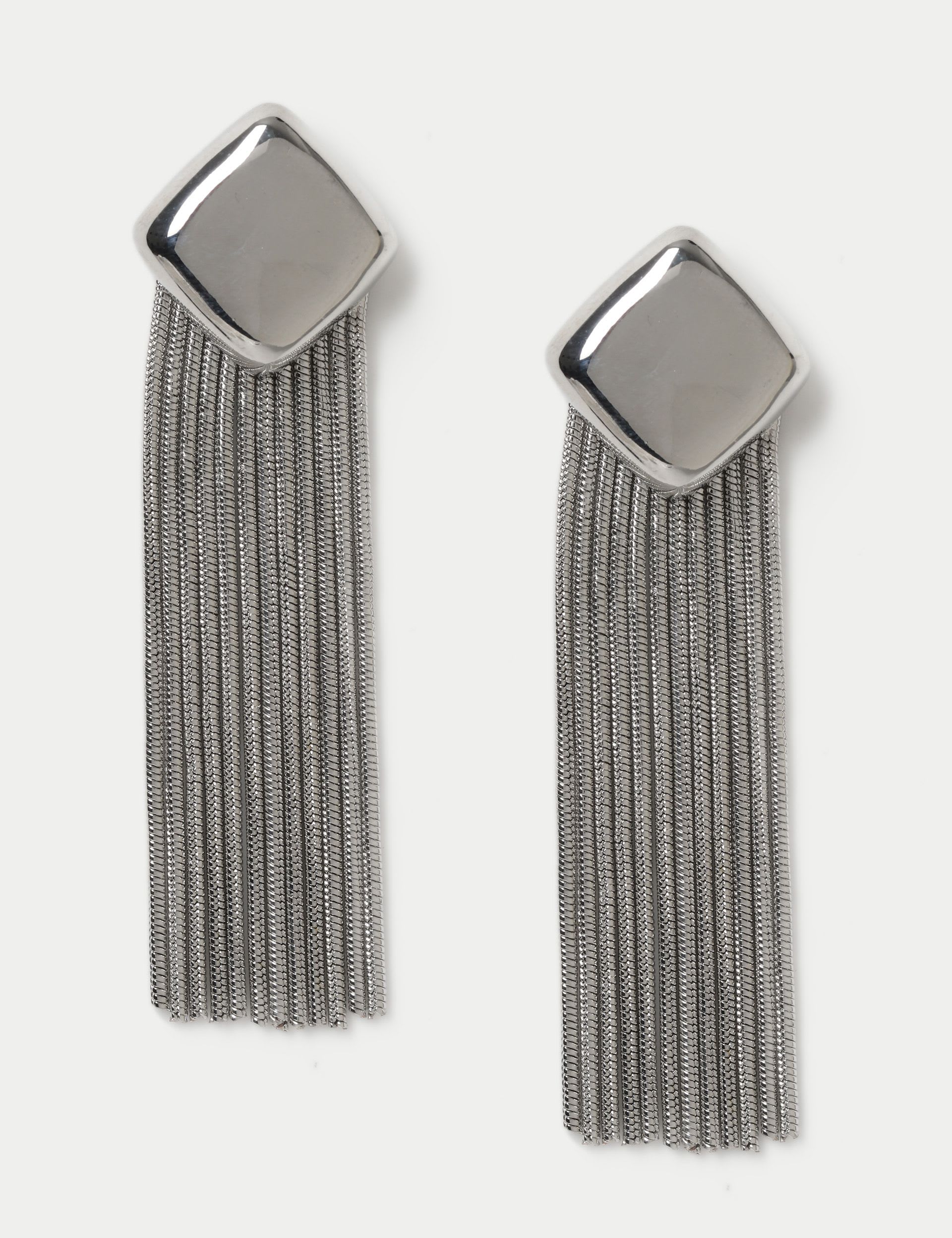 Autograph Collection diamond shape fringe earrings (British brand)