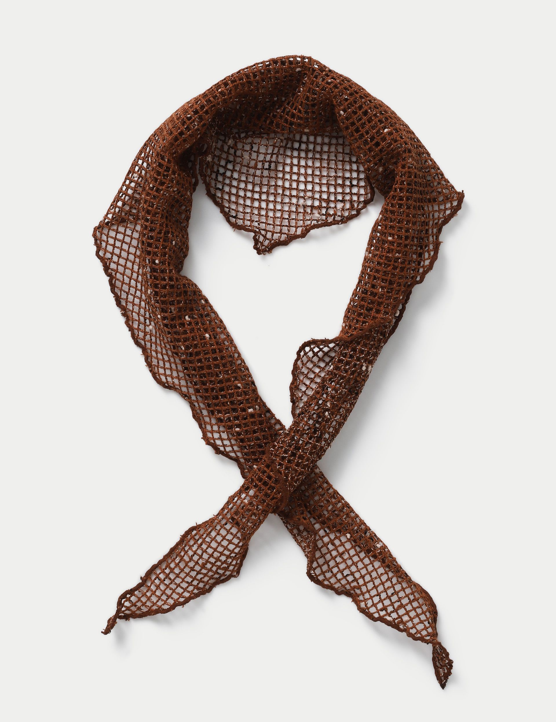 Fishnet neckerchief synthetic fashion accessory - British product