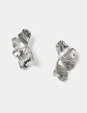 Textured oversized flower earrings, imported from the UK