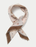 Neutral print scarf, imported from the UK