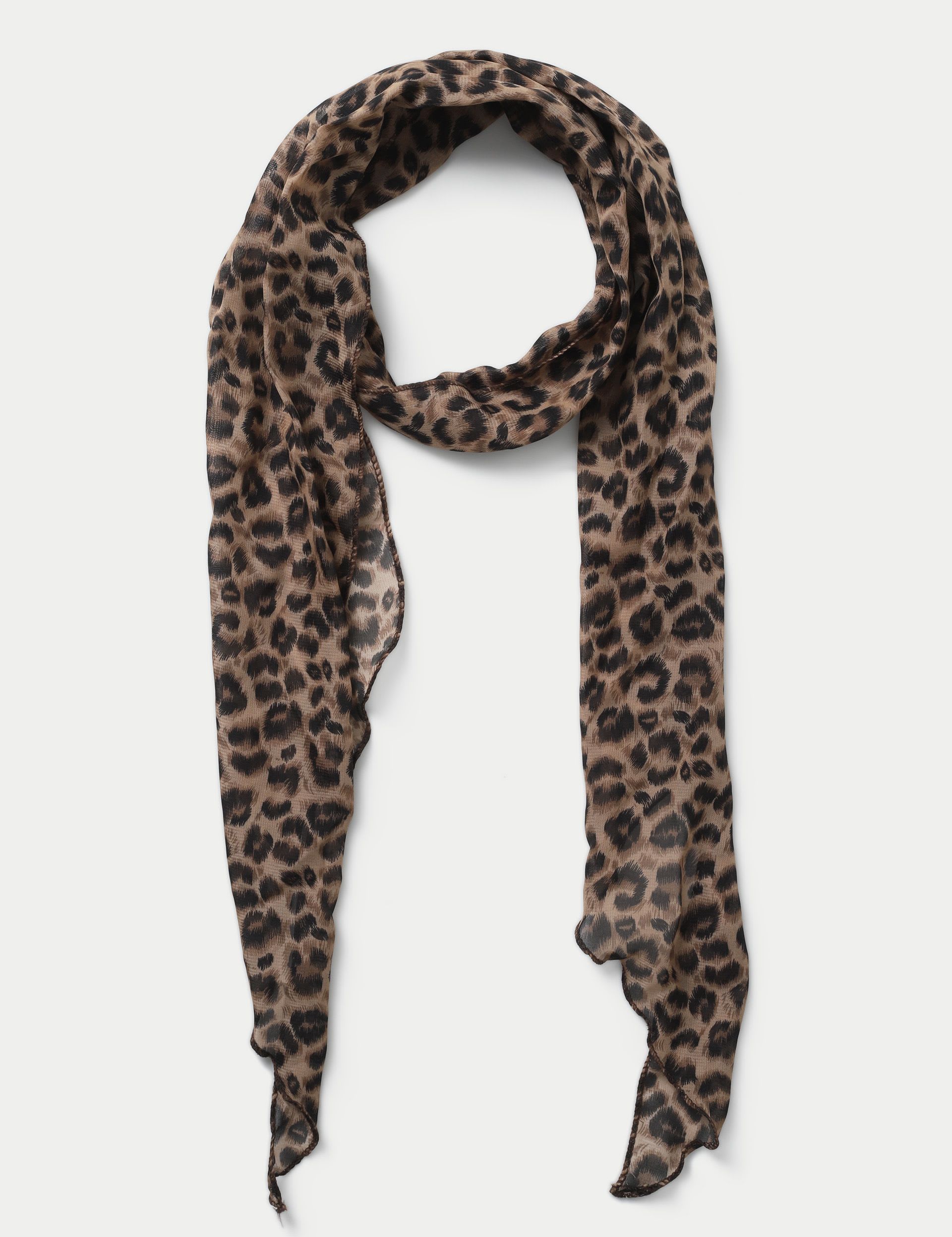 TP Leopard Skinny Scarf (British brand)