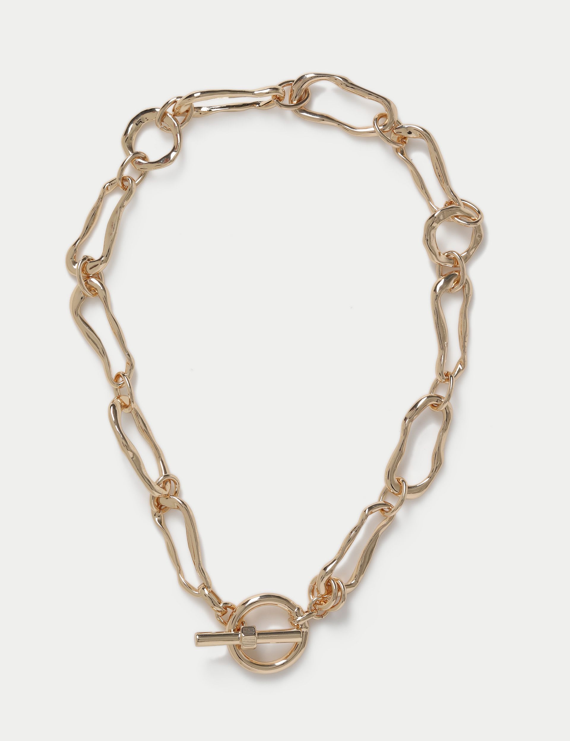 Wave Link T-Bar Chain Necklace - British product