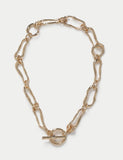 Wave Link T-Bar Chain Necklace - British product