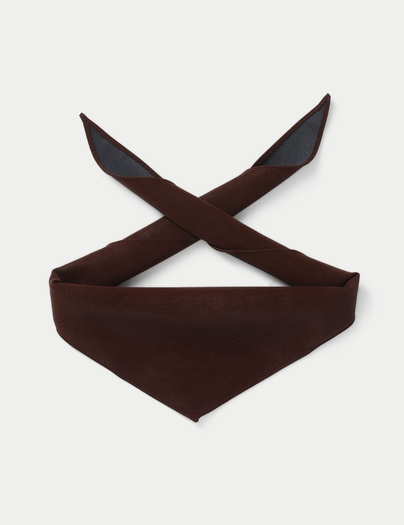 Smooth faux leather bandana accessory - British product