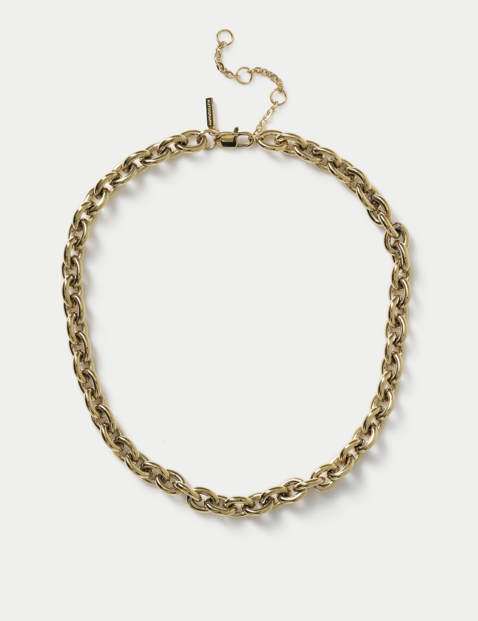 Autograph chunky chain necklace 420mm stainless steel, imported from the UK