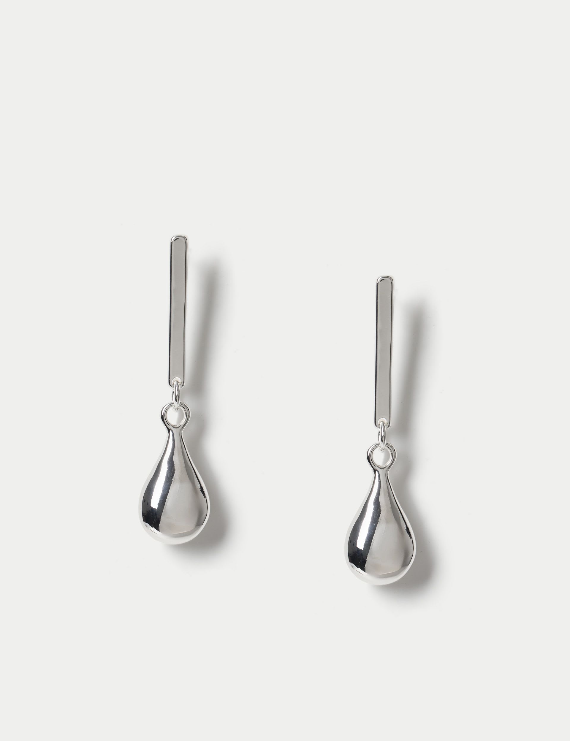 M&S Tear Stick drop earrings with 50mm stud design, UK version