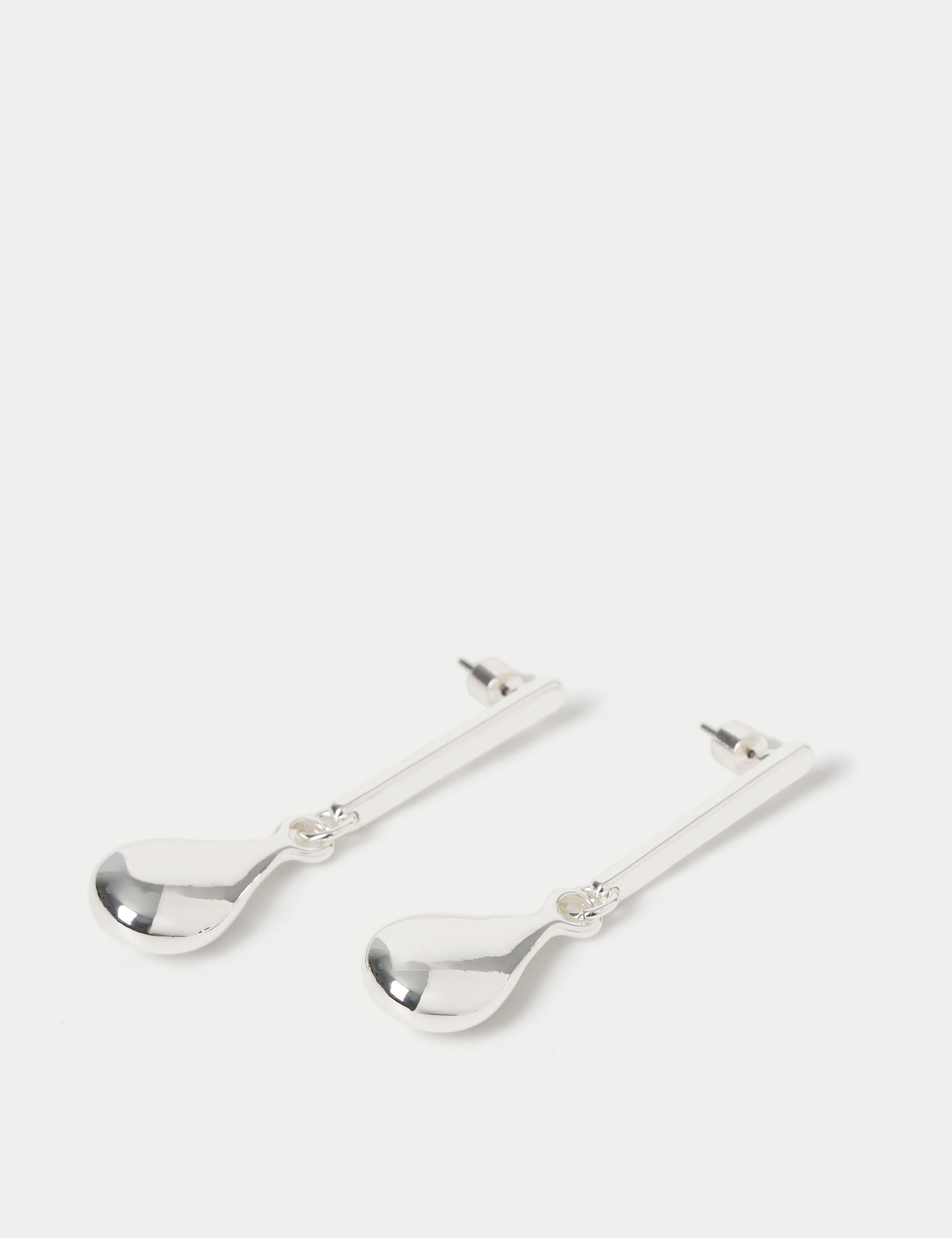 M&S Tear Stick drop earrings with 50mm stud design, UK version