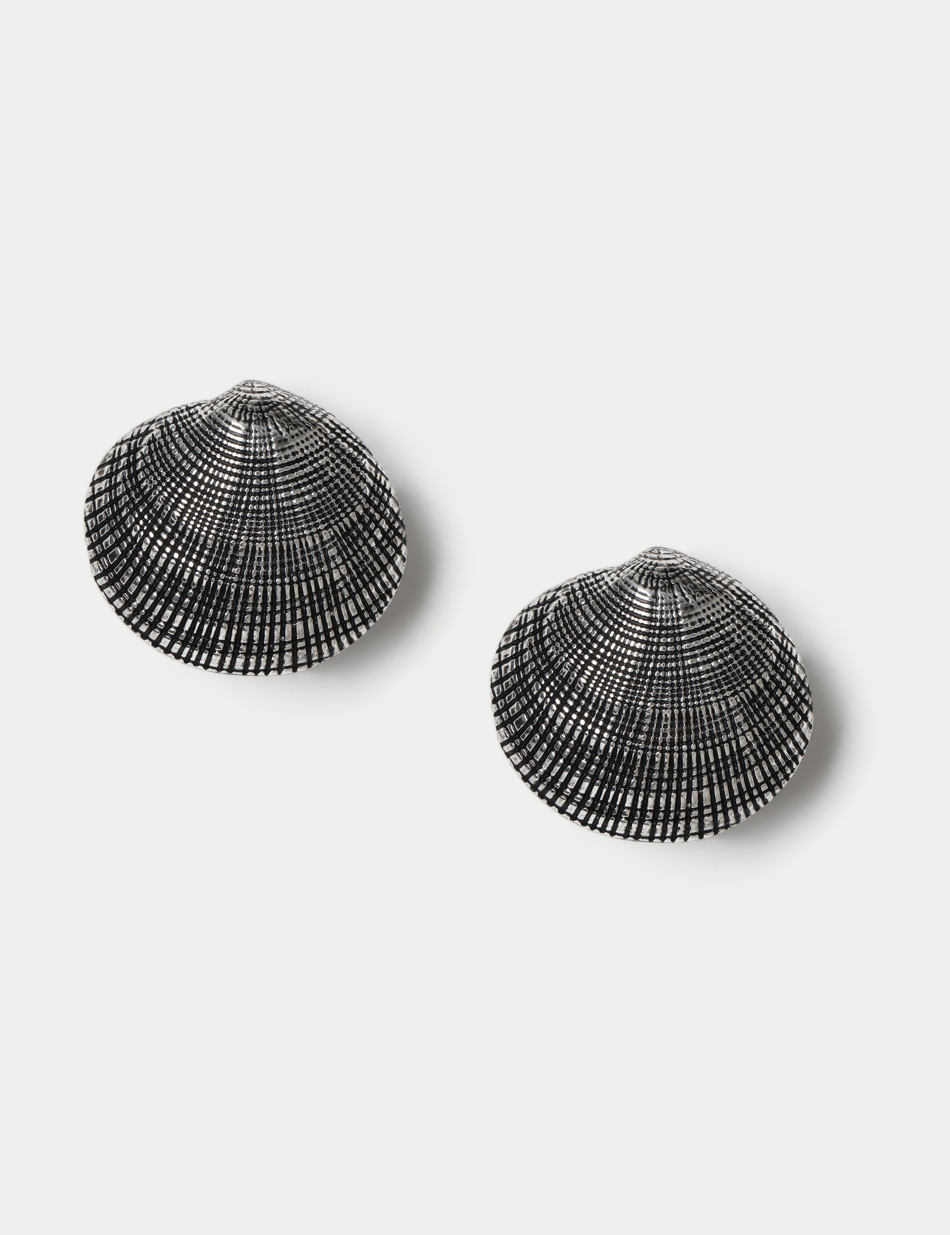 M&S Textured Shell Stud Earrings, UK version