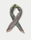 Lime Stripe Scarf polyester (British brand)
