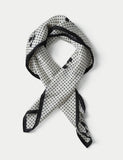 Polka floral scarf 100% polyester - British product