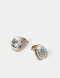 M&S mixed metal textured stud earrings, UK version
