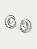M&S Molten Circle Stud Earrings 38mm, UK version