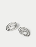 M&S Molten Circle Stud Earrings 38mm, UK version
