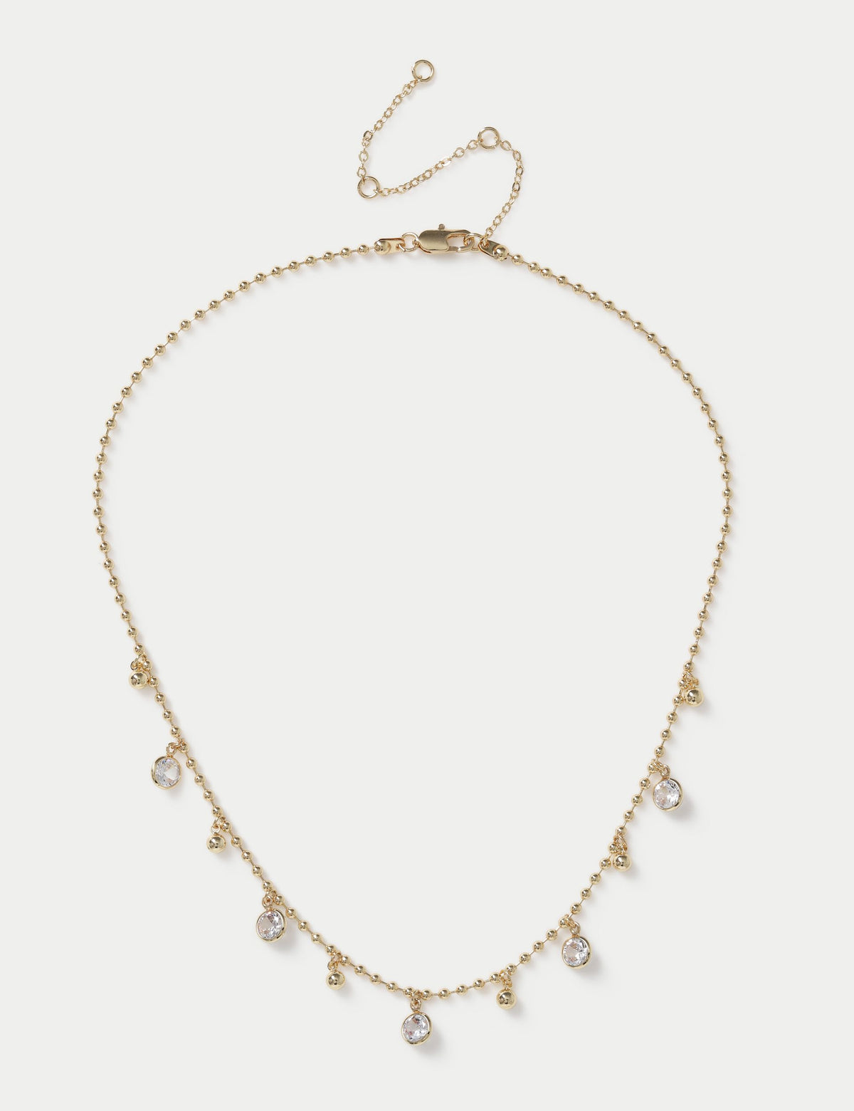 M&S 14ct gold plated droplet necklace 420mm (British brand)
