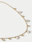 M&S 14ct gold plated droplet necklace 420mm (British brand)