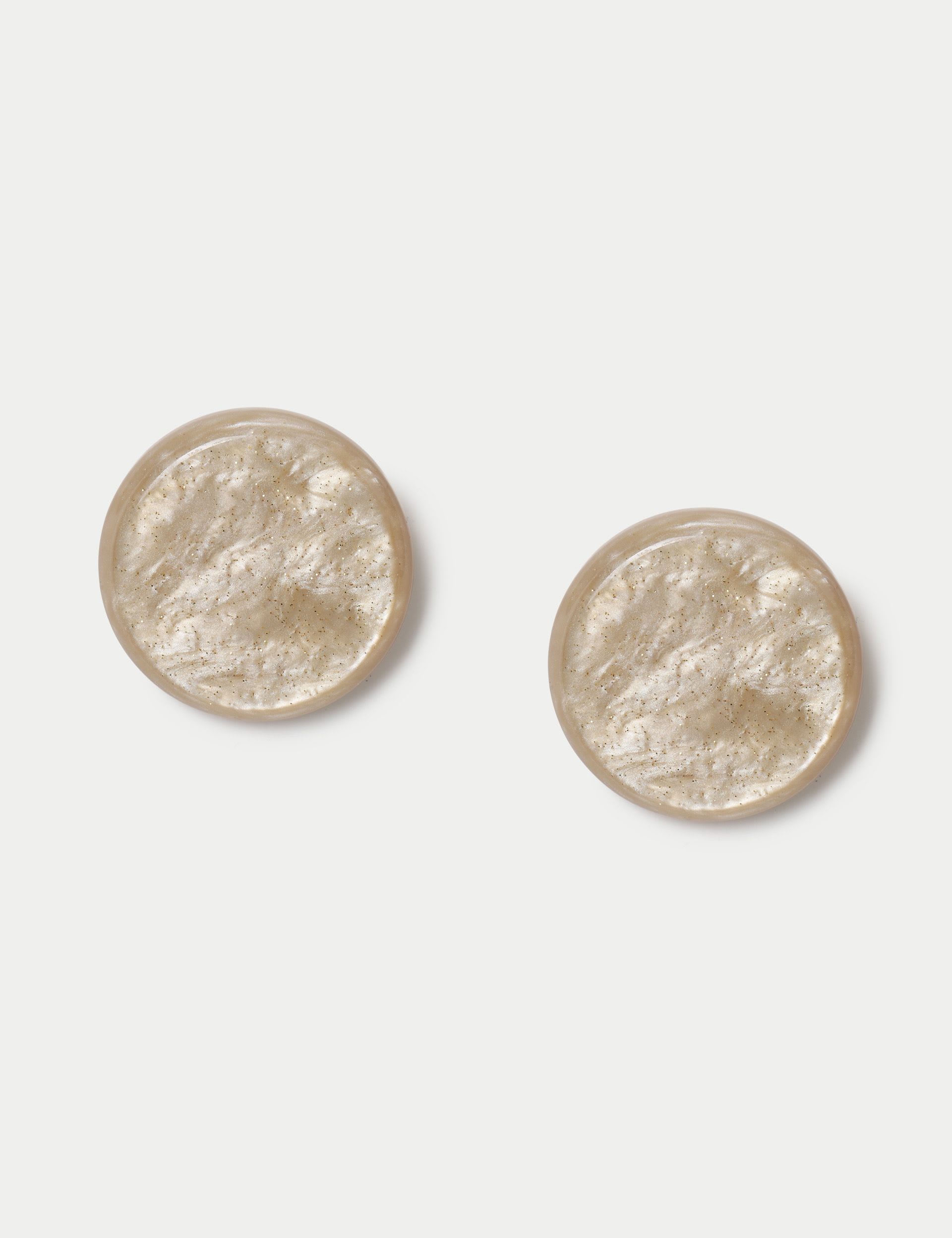 M&S resin circle stud earrings 31mm (British brand)