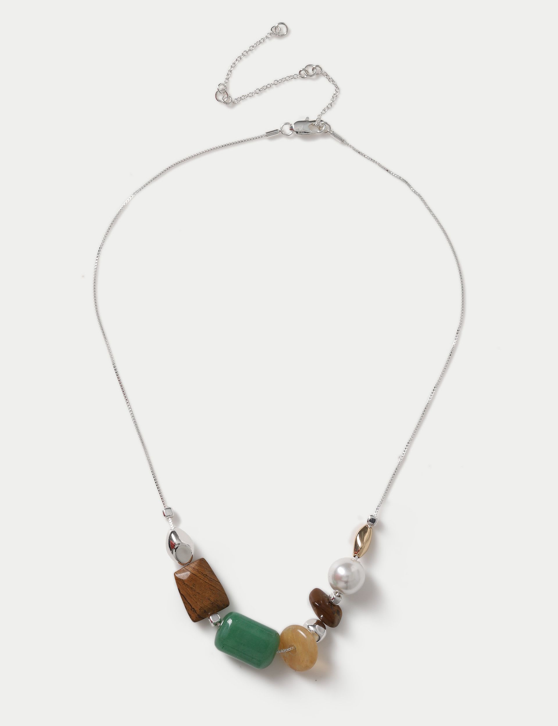 M&S Natural Stone Pearl Necklace 450mm - British product