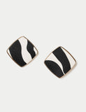 M&S animal print stud earrings, imported from the UK