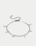 M&S platinum plated droplet bracelet - British product